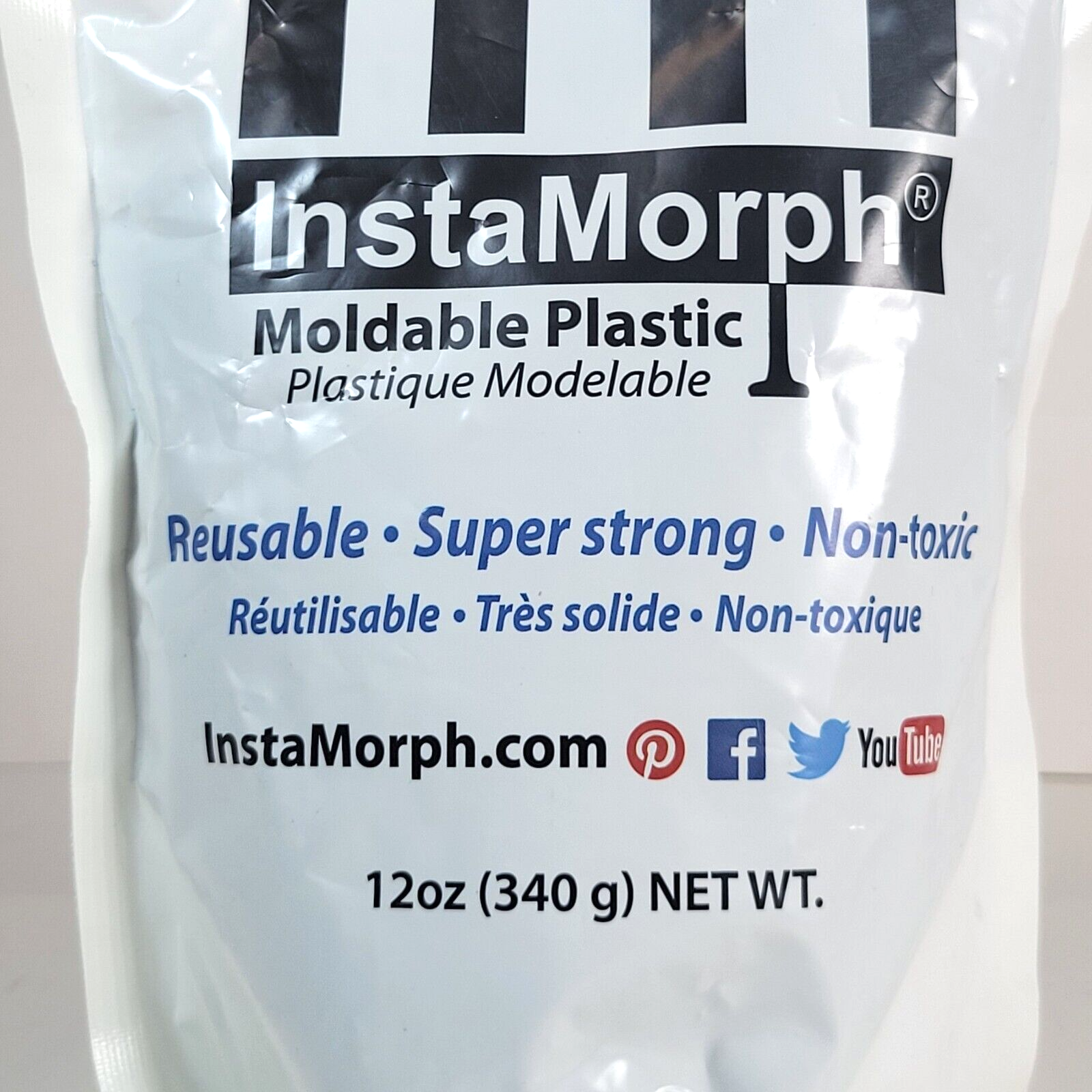 InstaMorph Moldable Plastic 12oz Black Art Supplies for sale online