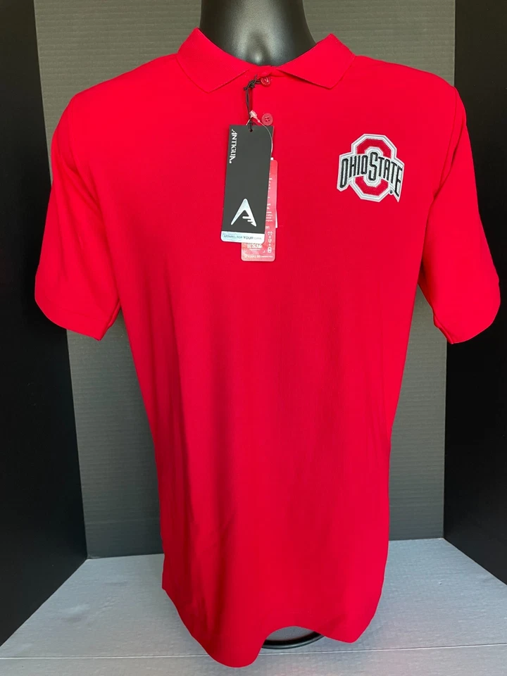 Ohio State Buckeyes Men's Antigua Legacy Pique Polo - Size Medium New With Tags! - Image 3 of 3