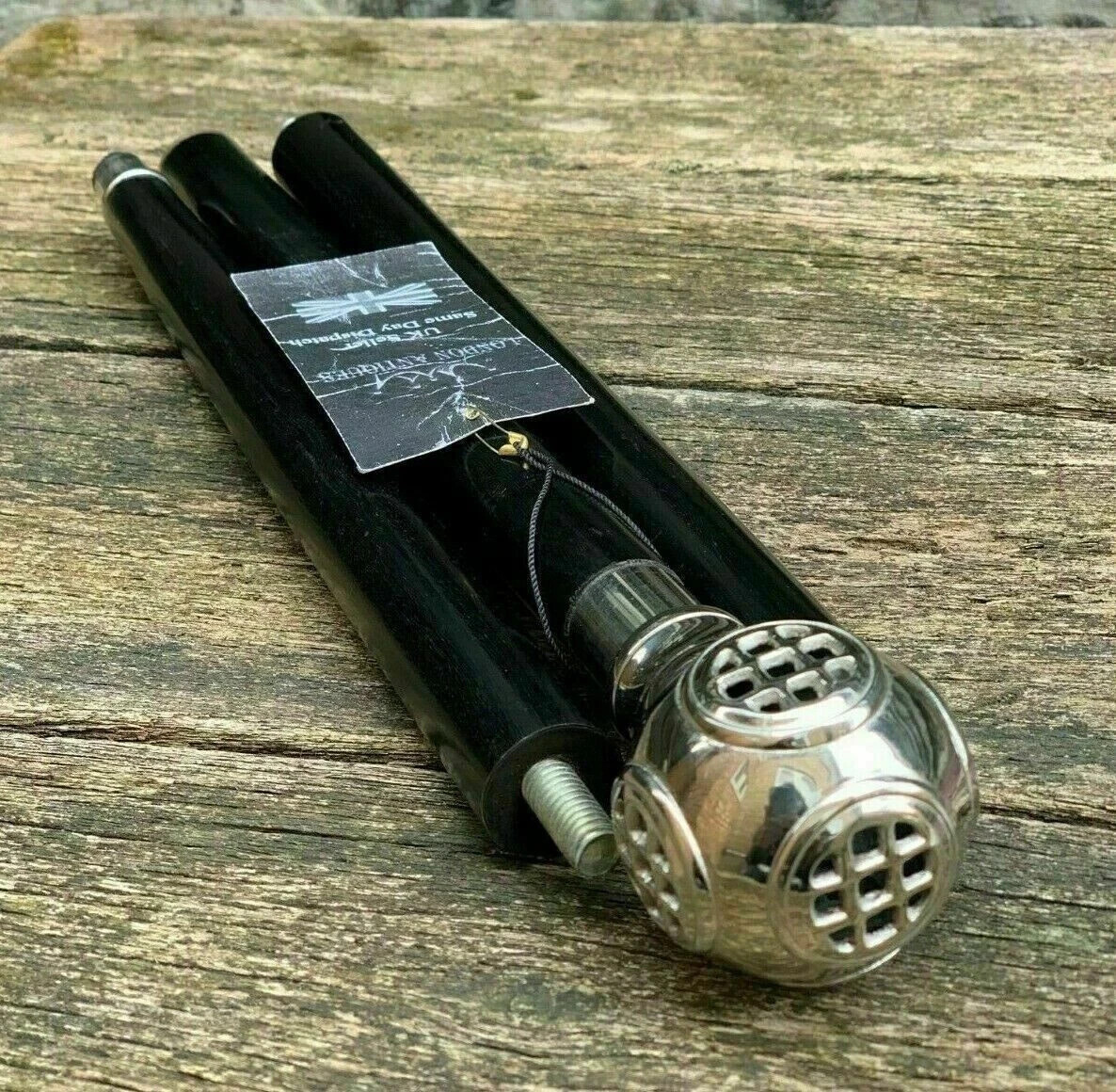 Solid brass diving divers helmet look handle blac… - image 2