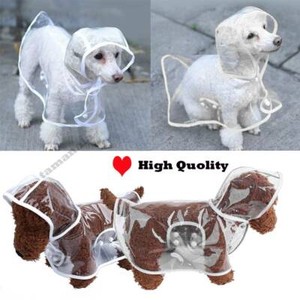 clear dog raincoat