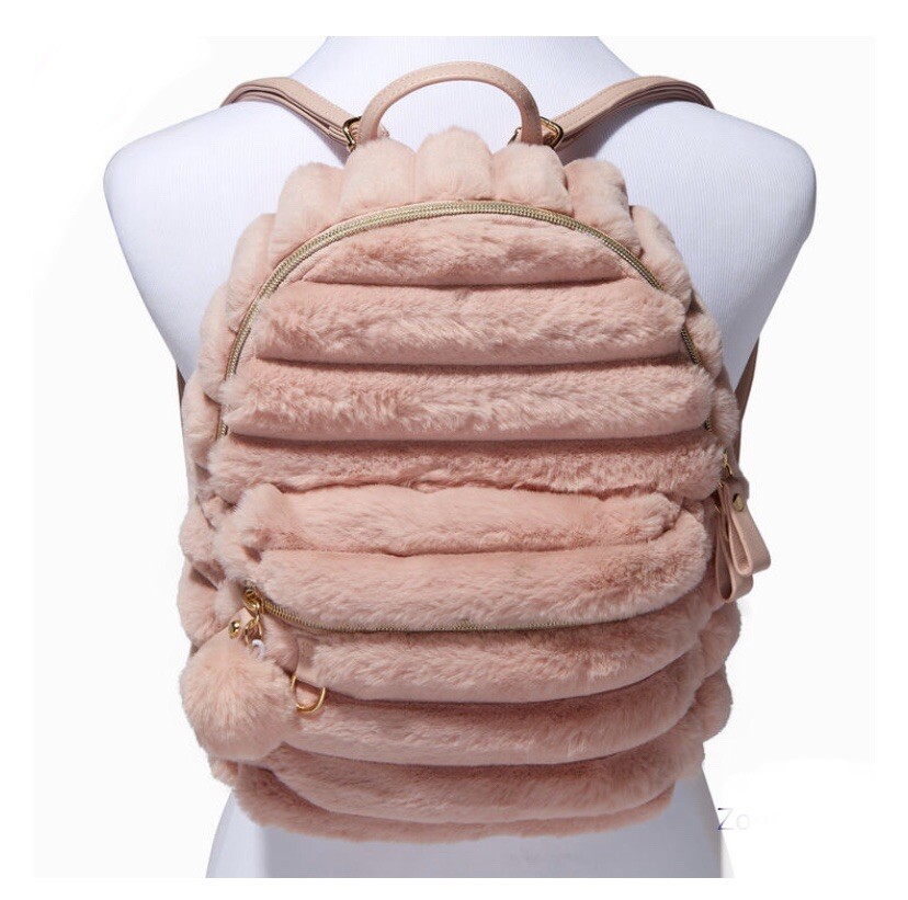 Pink Furry Backpack For Valentines | eBay display picture 2