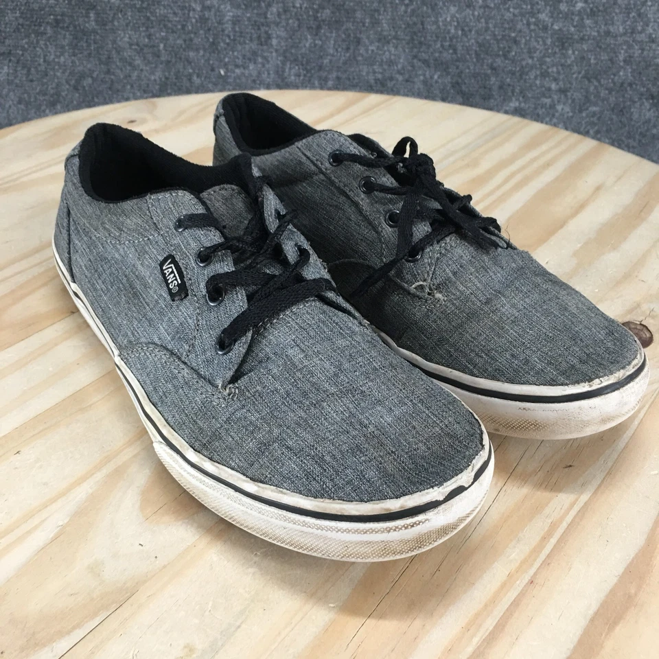 Vans Zapatos Juveniles 7 Tenis de Skate Negros Con cordones Parte Superior Baja Comodidad 721356 Foto 3 de 4