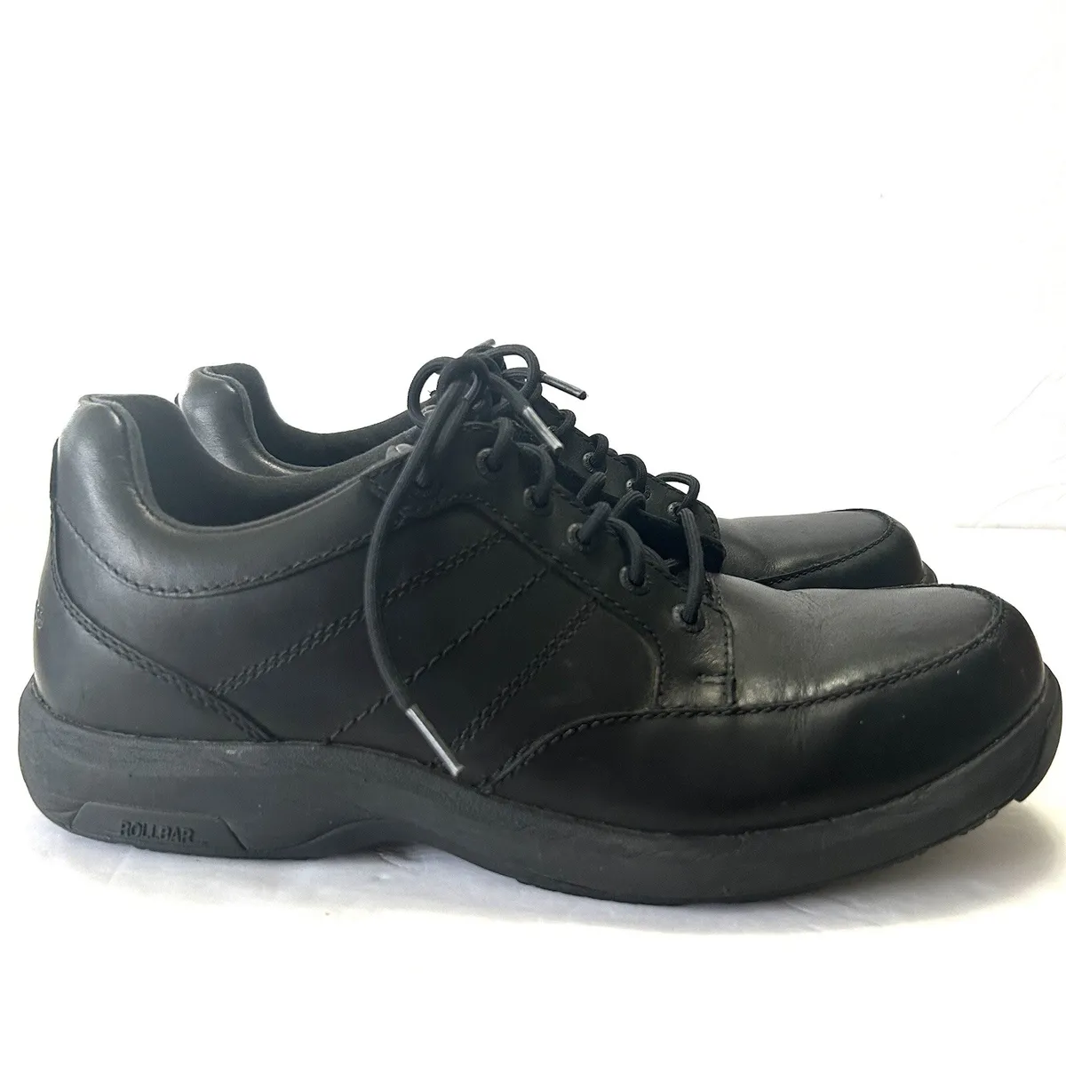 New Balance 11.5 Black Leather Walking Shoe Rollbar Pronation MD1700 |
