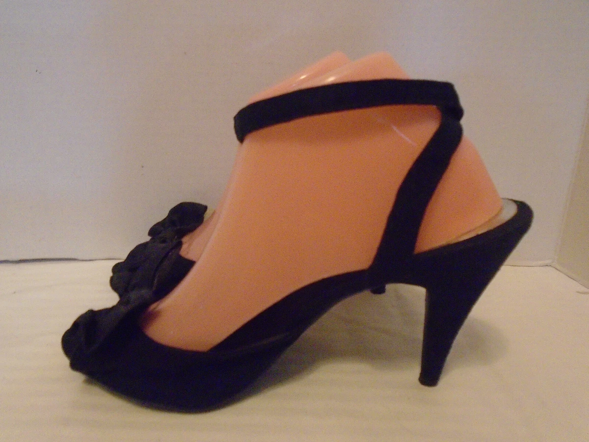 H and m black heels cheap
