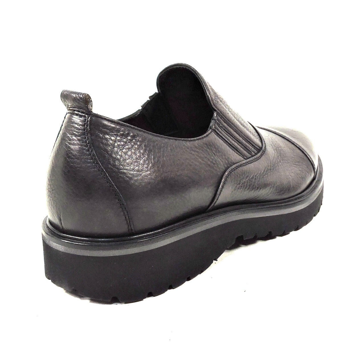 ALBERTO CICCIOLI ?? MEN\'S BLACK CHALC  SOFT LEATHER COMFORT LOAFERS Amazon.com | Alberto Ciccioli Men main image 2