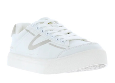 Tretorn Ladies' Hopper Sneakers Lace-Up Shoes White/Grey Size 8.5 NEW