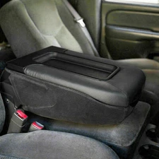 Center Console Lid Kit Arm Rest for 99-07 Chevy Silverado GMC Sierra Black 1999