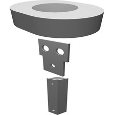 Drop Mount Adapter for Rogue XM-43M Power Rack Pull-up Bar with Hardware Kit