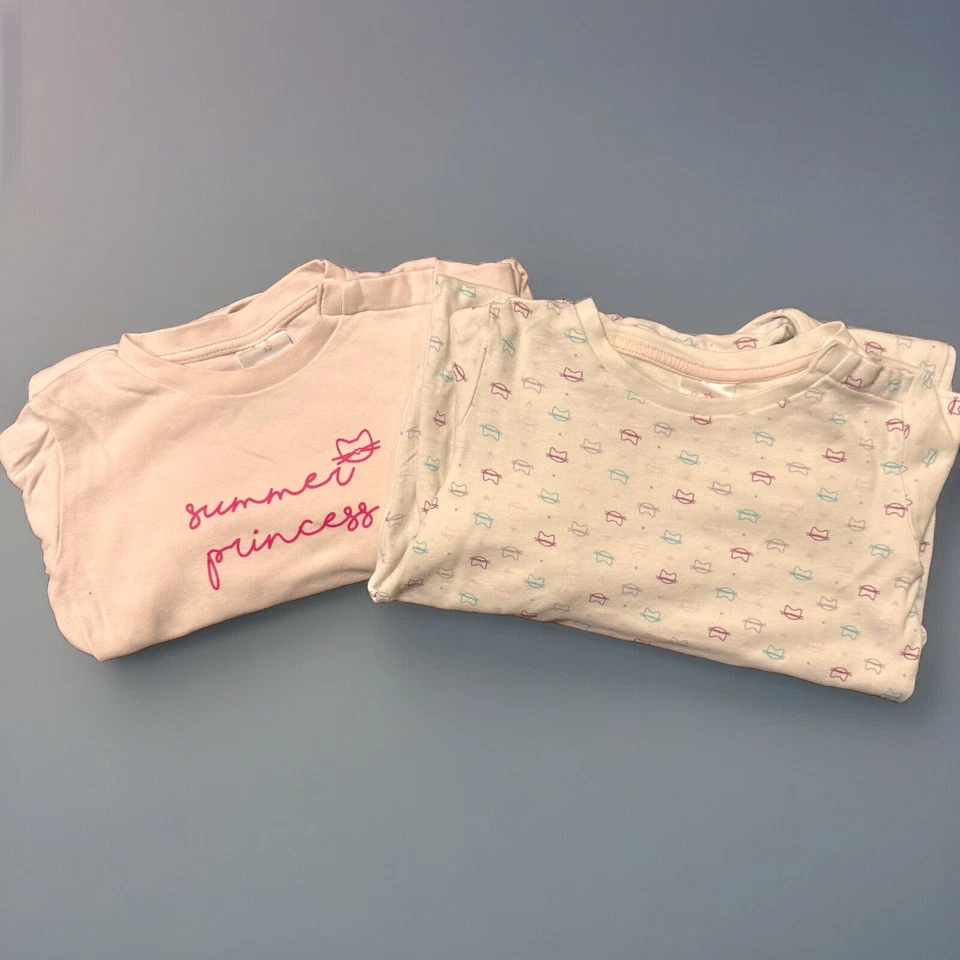 2x Schlafanzug Gr. 74/80 Mädchen rosa