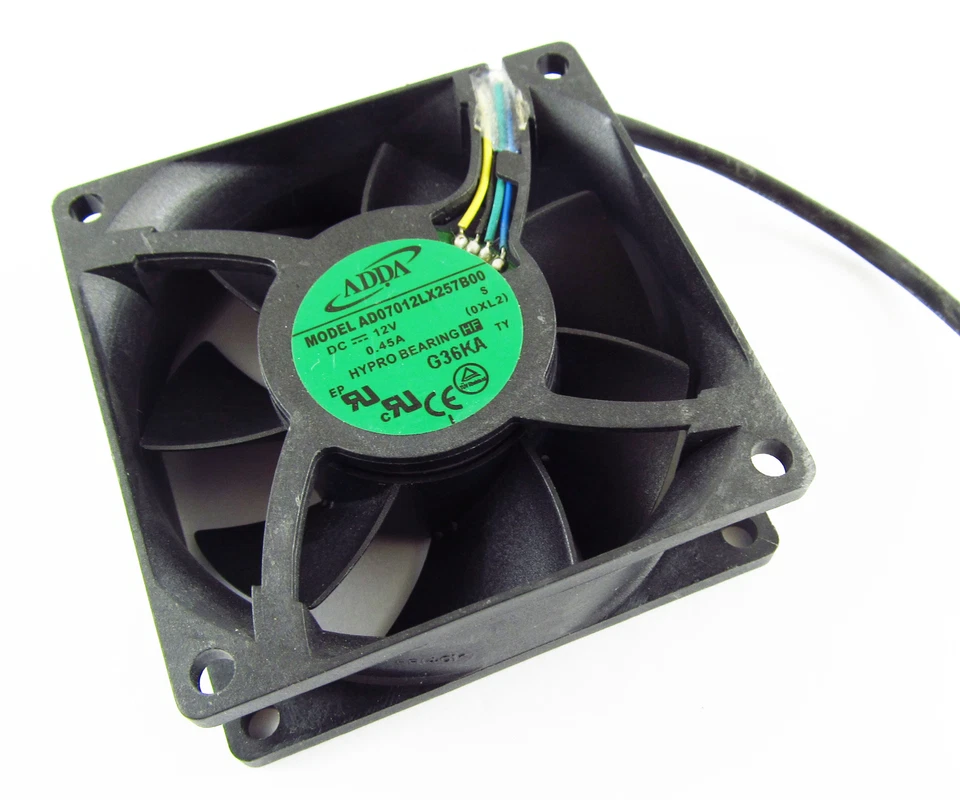 Ventiladores de refrigeración ADDA DC AD07012LX257B00 70x70x25 mm 7025 12V 0,45A 4 pines/cable 1 pieza Foto 2 de 4