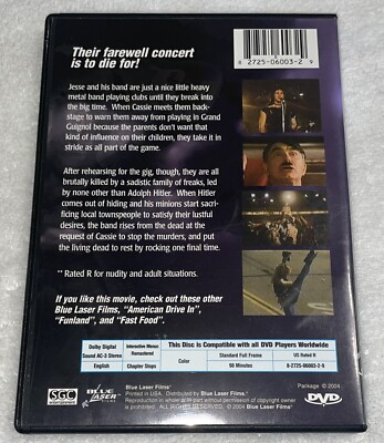 Hard Rock Zombies DVD RARE Cult Heavy Metal Horror 2004 Blue Laser