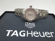 WOMEN'S TAG HEUER WBP1411 AQUARACER QUARTZ WATCH 7" LONG  (131027-1 EOO) OFC-78
