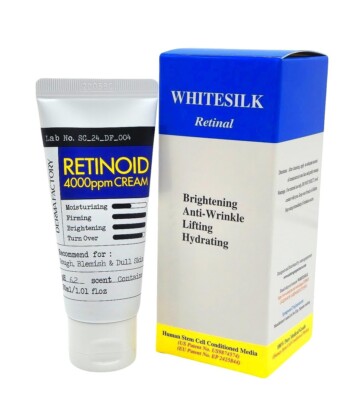 WHITESILK  Retinaldehyde (4000ppm)  & Bakuchiol Anti-Wrinkle SUPER Cream (30ml)