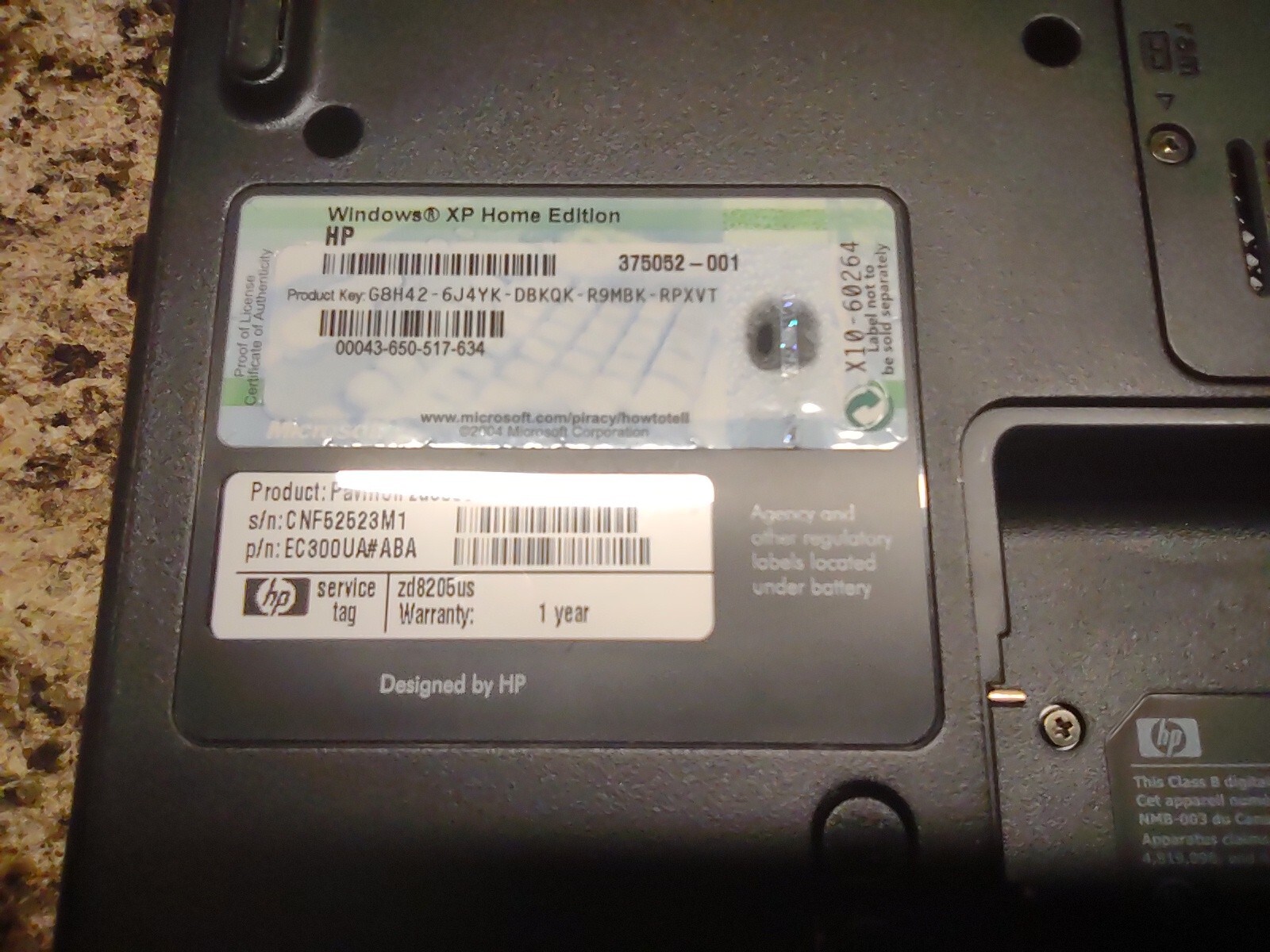 Vintage HP Laptop Pavilion zd8000 Windows XP Home Pentium 4 2.80 Ghz eBay