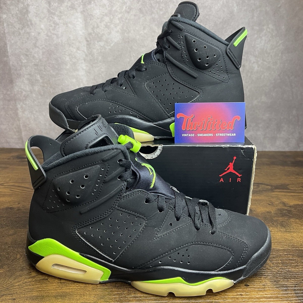 jordan 6 electric green laces