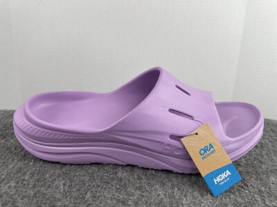 NEW Hoka Ora Recovery Slide 3 Violet Bloom Purple Men display picture 3