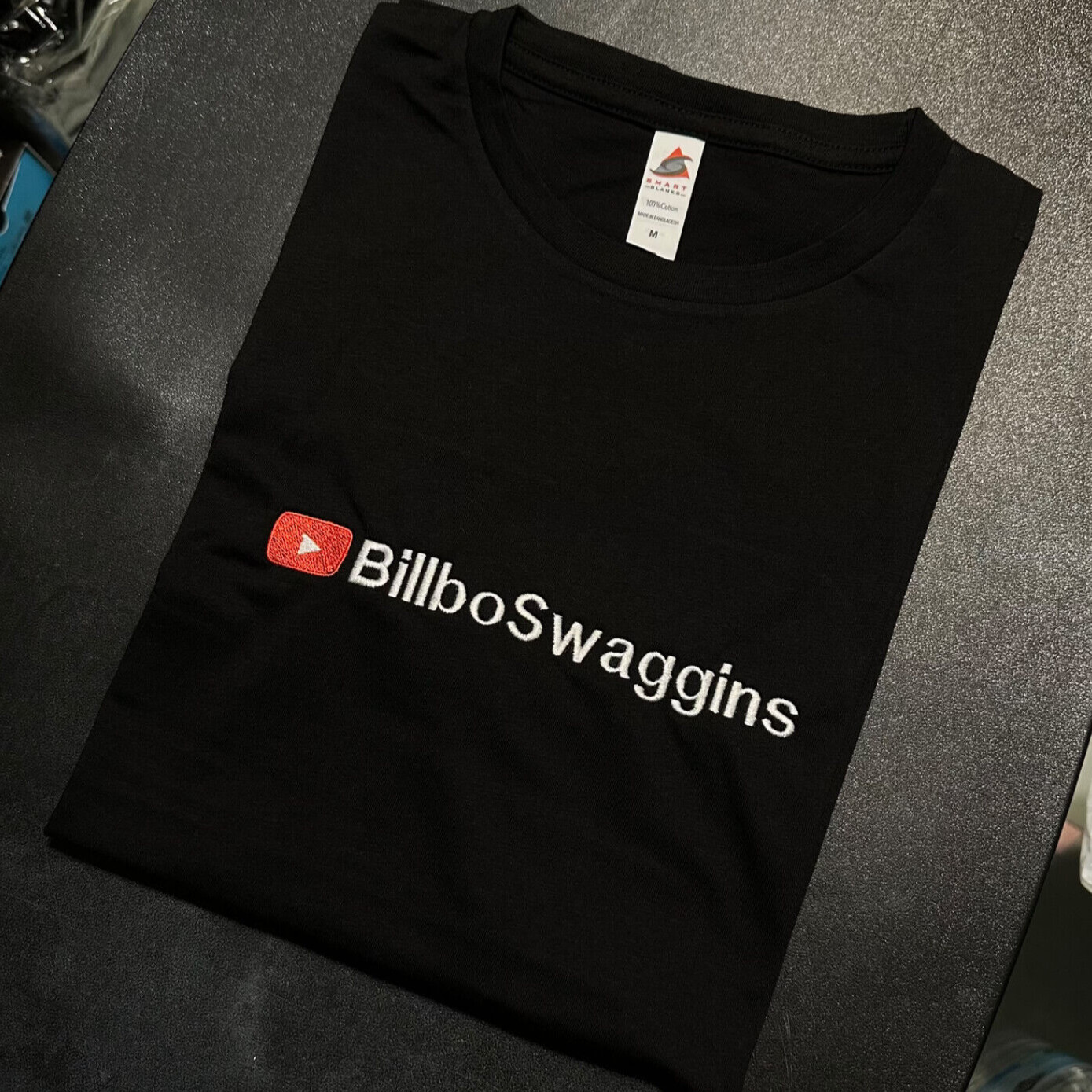 YouTube Bordado Your Channel Camiseta Personalizada Bordado Youtuber Streamer