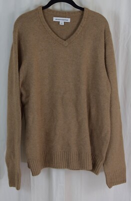 Amazon Essentials Men's V-Neck Sweater Camel Size XL