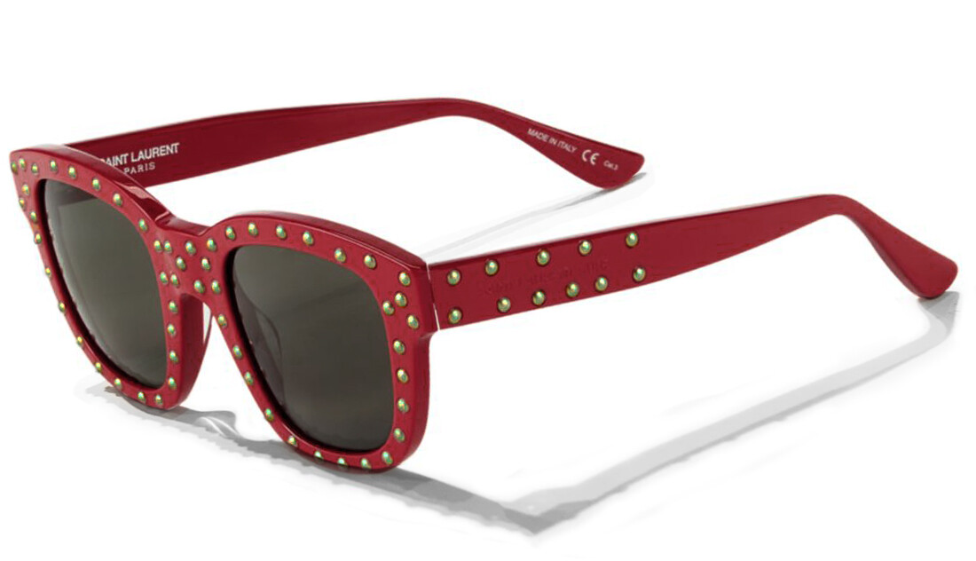 Occhiali da sole unisex YSL Saint Laurent rosso SURF SL 100LOU 004