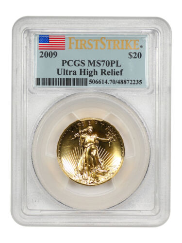 2009 $20 Ultra High Relief Double Eagle PCGS MS70PL (First Strike) - Picture 1 of 4