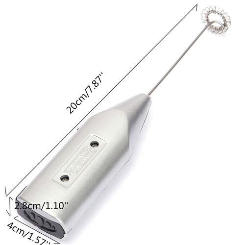 Pro Electric Coffee Latte Chocolate Milk Frother Whisk Frothy Blend Mixer Tool - Picture 10 of 10