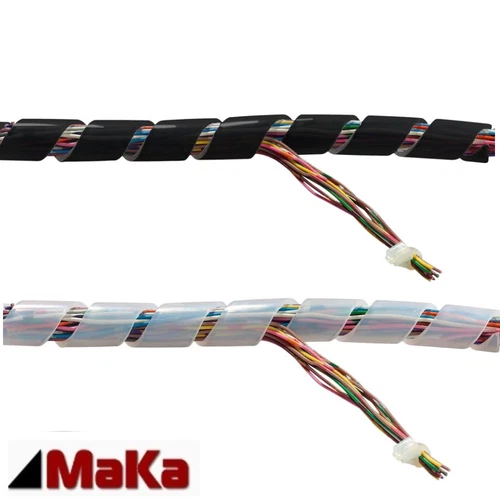 1 - 10 Meter Kabelspirale  Spiralschlauch Kabelschutz   Ø 4. 5. 8. 11. 17. 21 mm