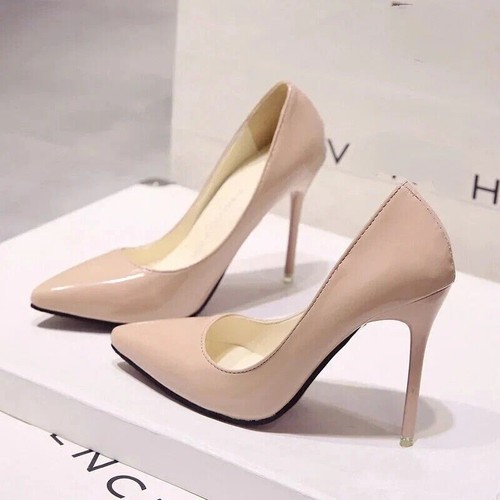 Nuevo Zapatos de tacón súper alto para mujer Zapatos de salón Punta en punta Talla grande Damas Zapatos de boda - Imagen 3 de 25