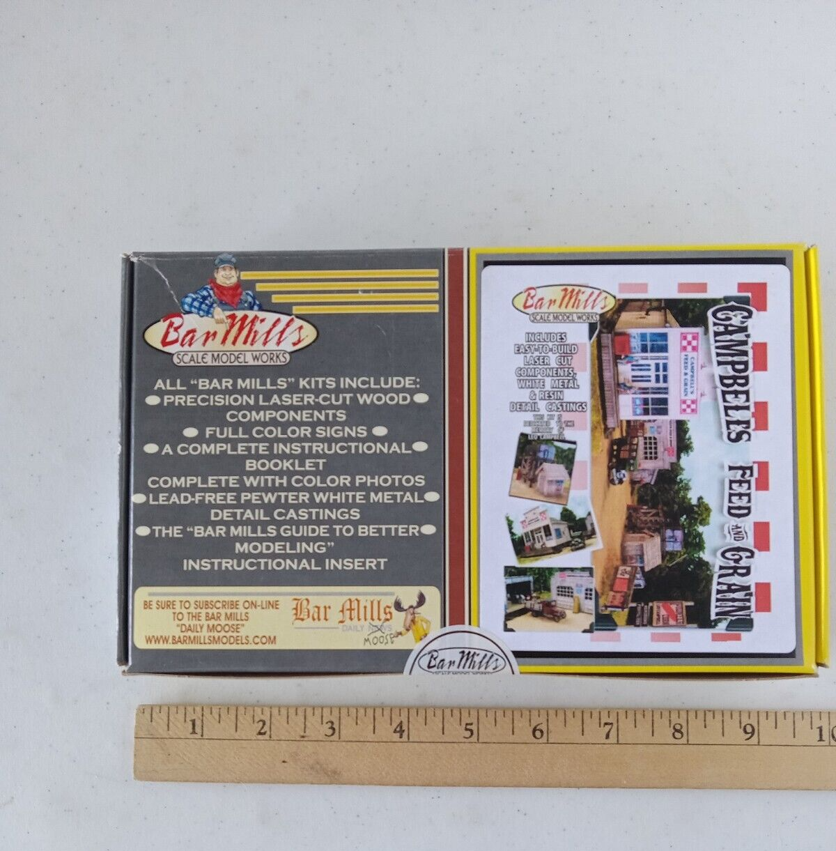 New Bar Mills Scale Model Works. Campbells Feed & Grain Laser Kit HO