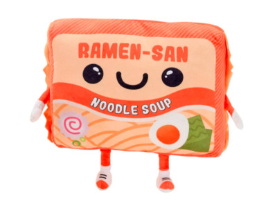 Top Ramen-San Cup of Noodle Soup Fiesta Plush Pillow Giant 24  x 18  Soft Red