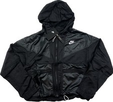 Nike Windrunner Cargo Utility Hooded Zip Jacket Loose Fit BV2833-010 Women Small