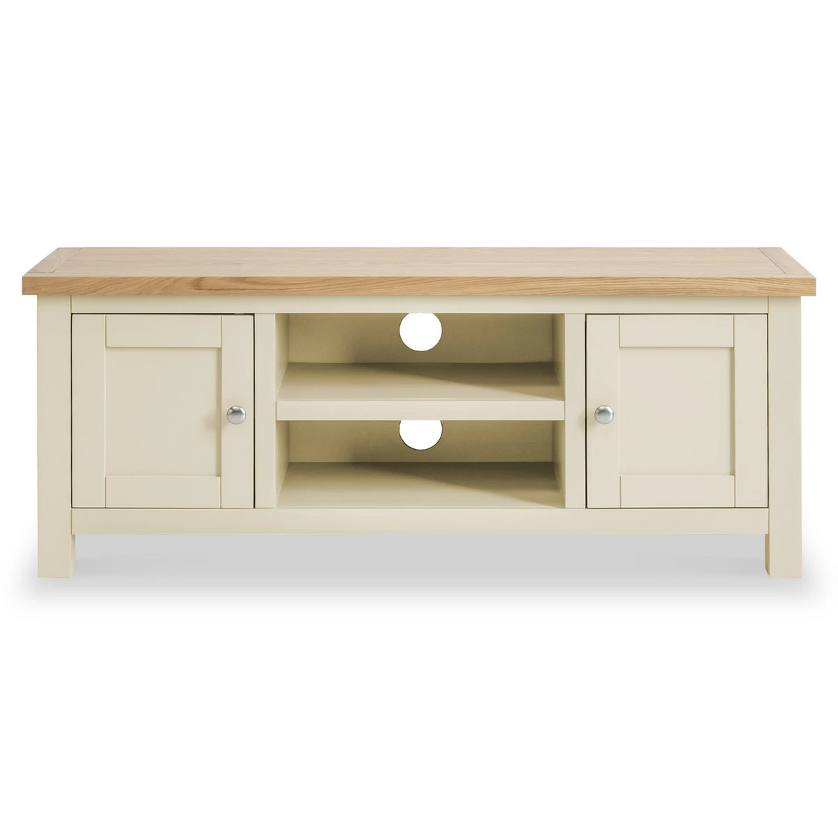 Farrow Cream TV Unit Stand Large Painted Solid Wood Television