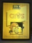 Vintage Miller Lite Beer Cavs Lighted Sign "RARE" - Cleveland Cavilers