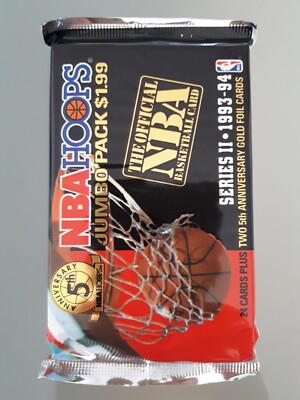 1993-94 NBA Hoops Series 2 Jumbo Pack by SkyBox 26 Basketball Cards Chris Webber