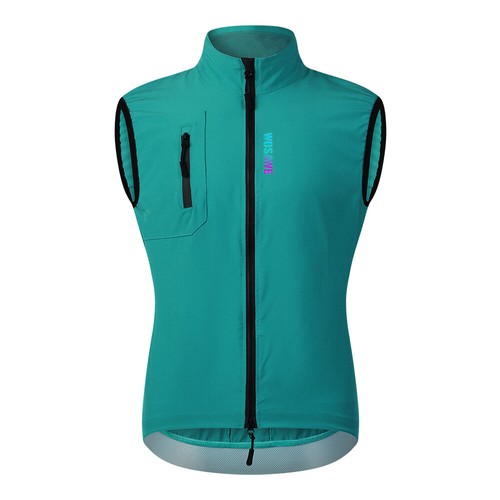 WOSAWE Men Cycling Sleeveless Jacket MTB Breathable Vest Windproof Sport Top - Picture 5 of 20
