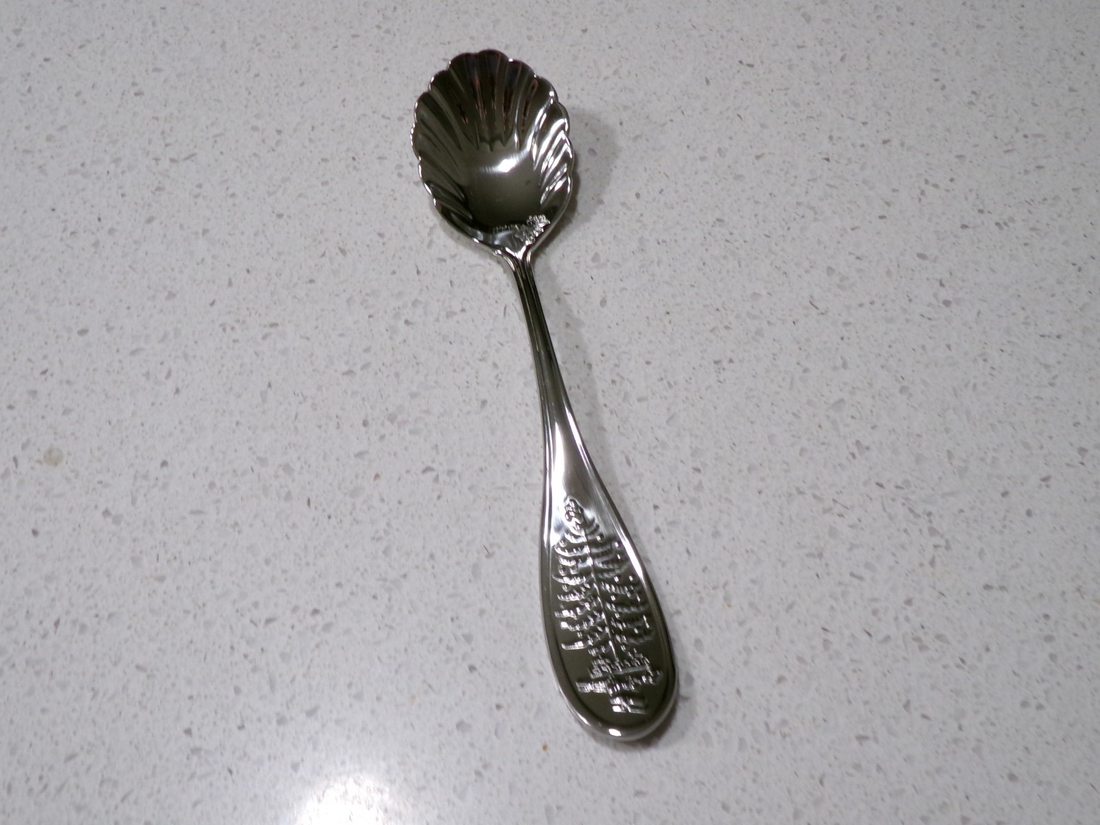 SPODE CHRISTMAS TREE (LARGE TREE) STAINLESS FLATWARE SUGAR SPOON
