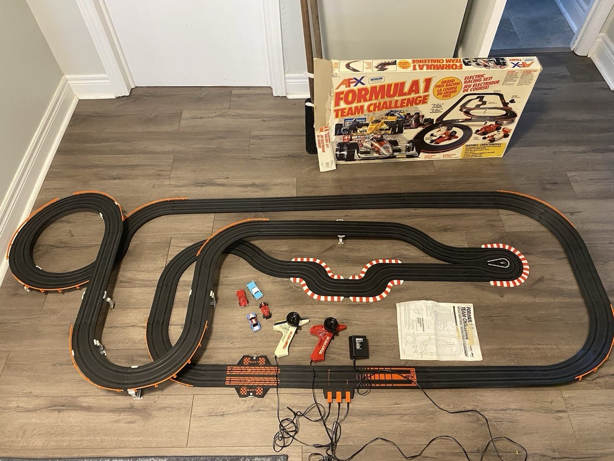 Afx Super Super Stunt Slot Car Grand Prix Set Vintage 1979 Slot