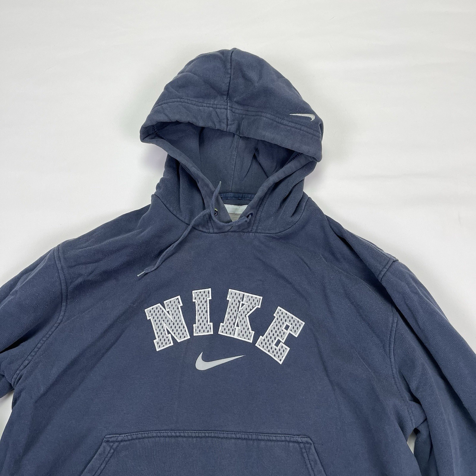 Vintage Y2k Nike Navy Blue Hoodie Size Large thumbnail 6