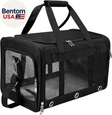 Soft Sided Cat/Dog Carrier,Collapsible Pets Travel Carriers for Pet/Puppy with S