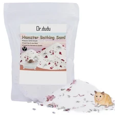 DR.DUDU Hamster Bath Sand 6.6lb Dust Free Desert Sand or Potty Litter Sand fo...