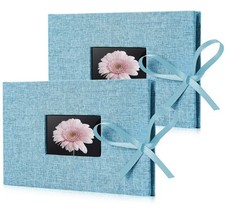 2 Pack Small Photo Album 4x6, Each Picture Album Holds 24 Horizontal Photos, ...