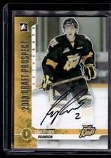 2013-14 ITG Heroes and Prospects Draft Prospect Silver Ryan Pulock RC Auto