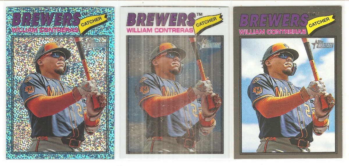 3 DIFFERENT 2026 TOPPS HERITAGE WILLIAM CONTRERAS PARALLEL