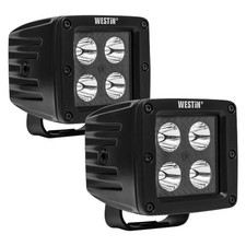 Westin Hyperq B-force 3 2x20w Square Spot Beam Led Lights Led Lights Westin Hyperq B-force 3 2x20w Square Spot Beam Led Lights Led Lights