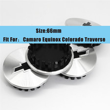 4pcs Silver Black 66mm 2.5in Center Caps For Blazer Camaro Colorado Traverse 4pcs Silver Black 66mm 2.5in Center Caps For Blazer Camaro Colorado Traverse