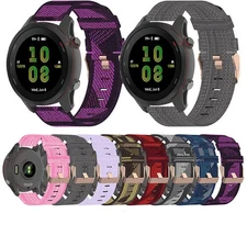 Nylon Watch Strap 18/20/22mm Strap Sports Band for Garmin Forerunner 255S Watch