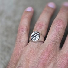 Tribal Touareg Berber Silver Ring   Traditional Amazigh Engraving   Handmade