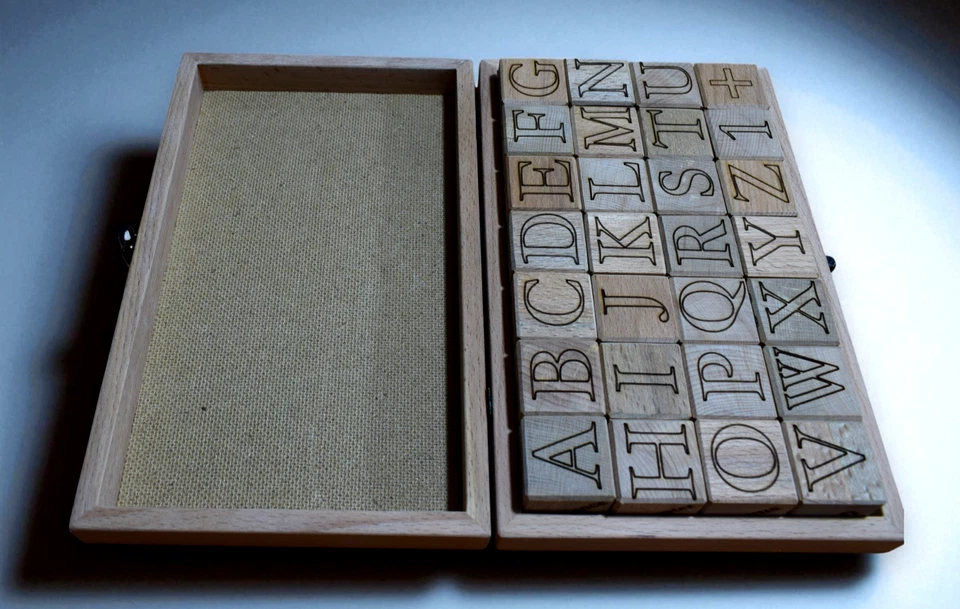 wooden alphabet blocks for kids - Image 4 of 4