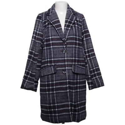 Multiblu, Mantel, Damen, Größe: 38, Blau/Mehrfarbig, Polyester, Karo #m6I
