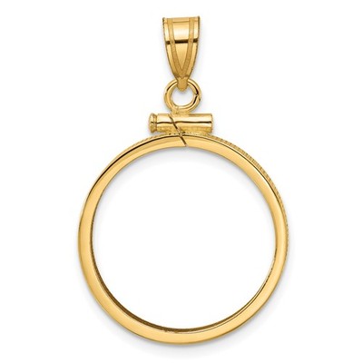 1/4 oz 10 $ Maple Leaf Münzeinfassung 20 mm Schraubverschluss 10 Karat Gelbgold