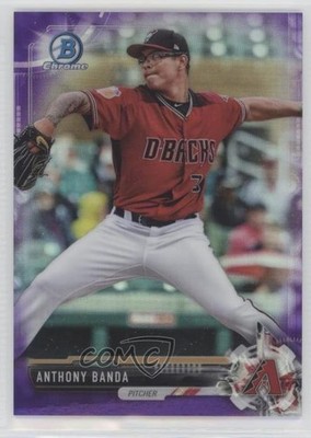 2017 Bowman Chrome Prospects Purple Refractor /250 Anthony Banda #BCP163 0x1
